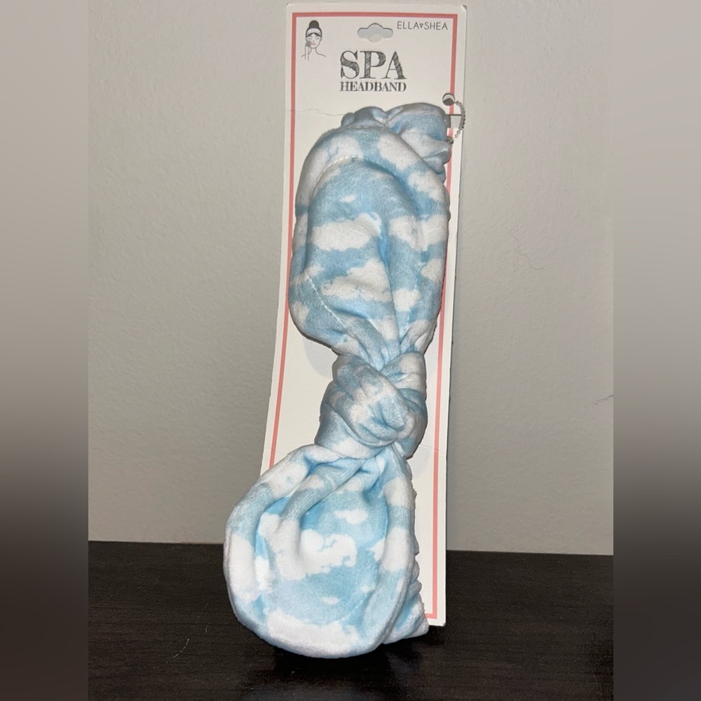 Dreamy Blue and White Cloud Spa Headband